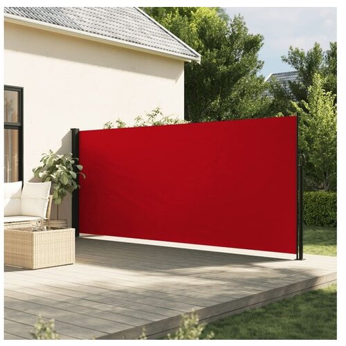 VidaXL Bočna tenda na uvlačenje crvena 180x600 cm Slike