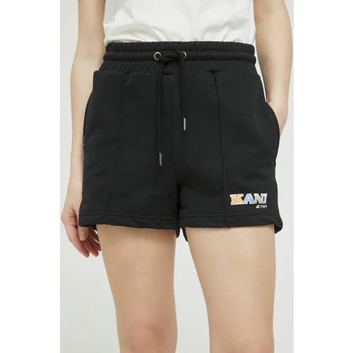 Karl Kani Kratke hlače ženski, črna barva