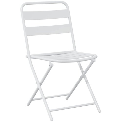 Bistro set za vrt 3 pcs Bijelo Čelik Slike