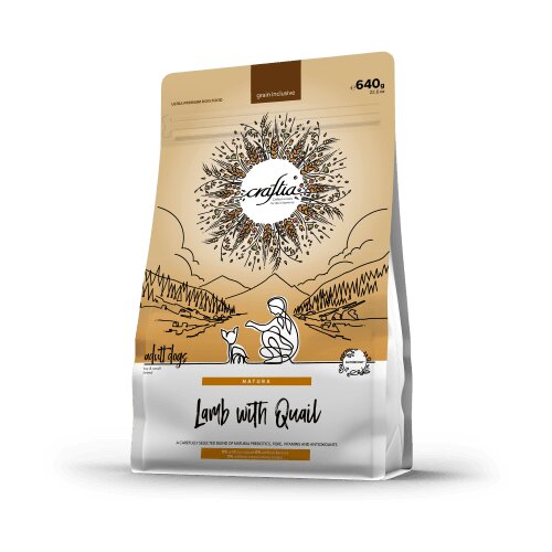 Craftia natura lamb with quail adult dog toy &amp;amp; small breed - 640 g Slike
