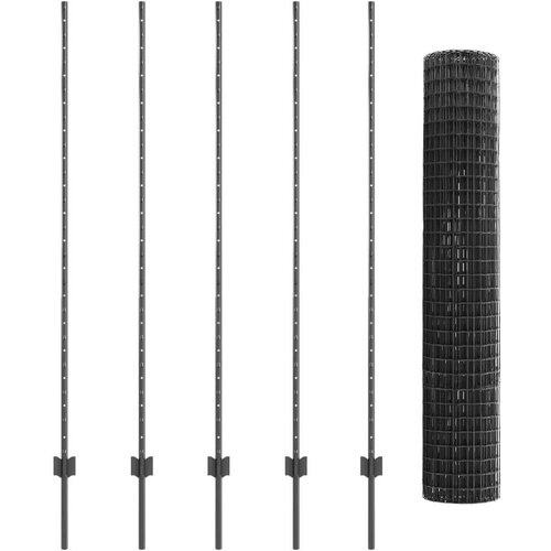 Euro ograda s 10 postova Siva 1.6x10 m Čelik Cijene