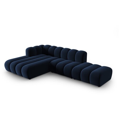 Micadoni Home Temno modra kotna sedežna garnitura (levi kot) Lupine &amp;ndash; Slike