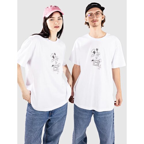 Poetic Collective Doodle Sketch T-shirt white Slike