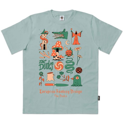 The Dudes European Fantasy Design Classic T-shirt aloe Cene