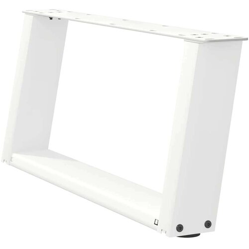  Noge za stolić U-oblika 2 kom bijele 60x(30-31) cm čelik Slike