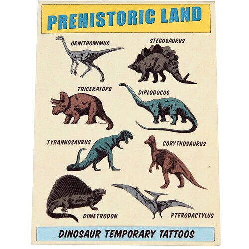 Rex London Set s 2 lista za privremene tetovaže Prehistoric Land Slike