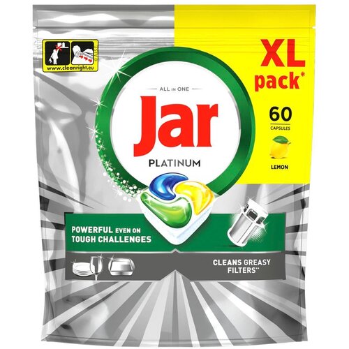 Jar Platinum tablete za strojno pranje posuđa 60 kom / XL PACK Slike