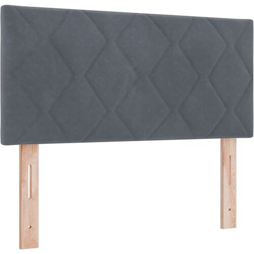 VidaXL Krevet s kutijom opruga tamno sivi 120x200 cm bar&amp;scaron;un Slike