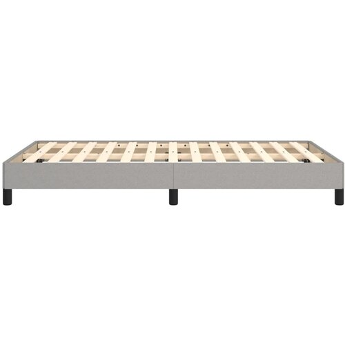  Okvir za krevet bez madraca svjetlosivi 120x190 cm od tkanine Slike