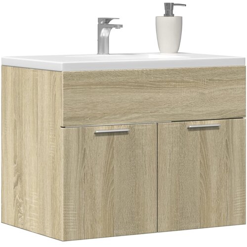 vidaXL Ormarić za umivaonik boja hrasta sonome 60x38,5x46 cm iverica Cijene