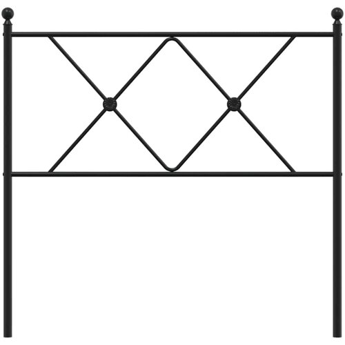  Metalno zamjensko uzglavlje crno 90 cm Slike