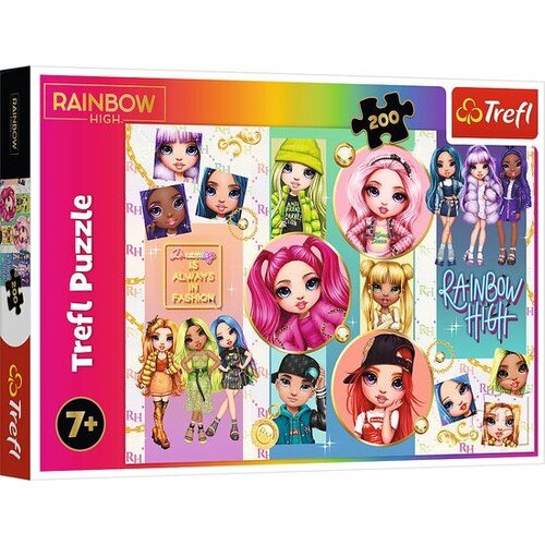 Trefl Rainbow High: Šareno prijateljstvo, puzzle od 200 dijelova - Cene