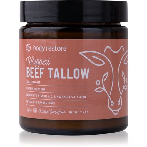 Body Restore Whipped Beef Tallow Balm Orange Grapefruit hranjiva krema za tijelo bez parfema 71 g Slike