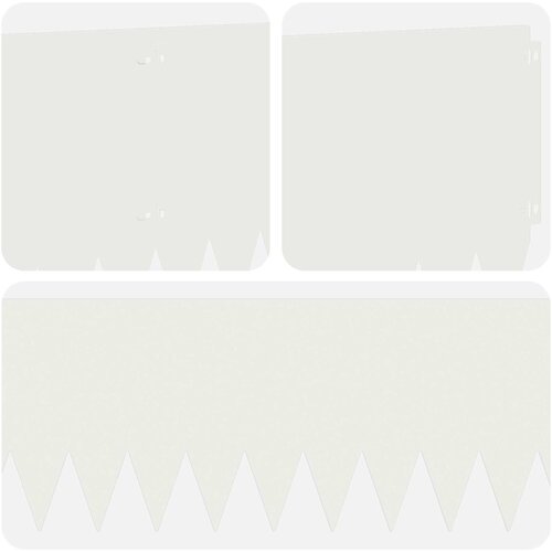  Ograda oko Travnjaka 20 pcs 103 x 30 cm Čelik Bijela Slike