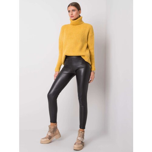 RUE PARIS Leggings-RV-LG-6007.11-black Cene