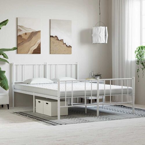  Madrac od pjene bijeli 160x220 cm 7 zona tvrdoća 20 ILD Slike