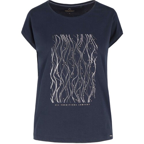 Volcano Woman's T-shirt T-Linki L02147-S23 Navy Blue Slike