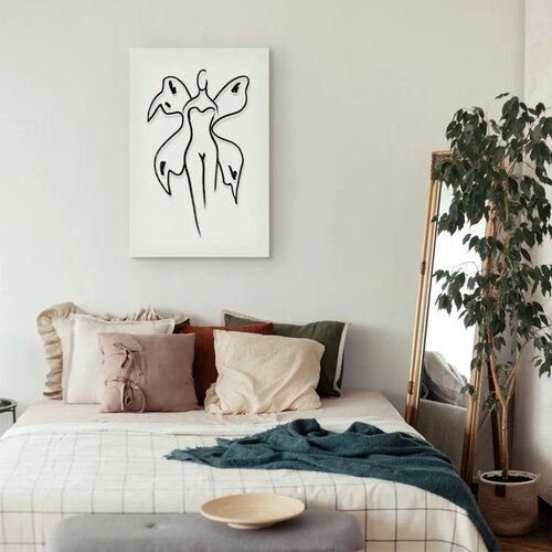  Slika - Butterfly Woman (1 Part) Vertical 20x30 Premium Print Slike
