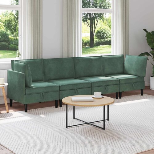  Set namje&scaron;taja za dnevni boravak 4 pcs Morska zelena Bar&scaron;un Cene
