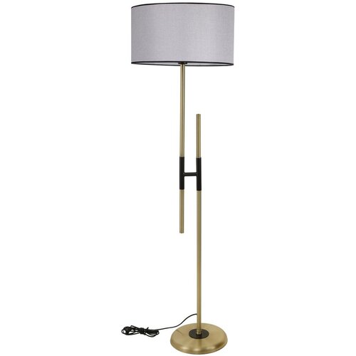 Opviq Felix Eskitme Lambader Silindir Açık Hasır Gri Abajurlu Light Grey Floor Lamp Cene