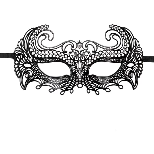 EasyToys - Fetish Collection Kovinska maska Venetian, črna