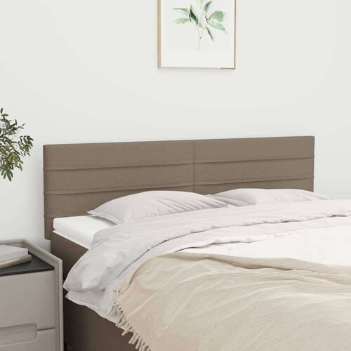  Uzglavlja 2 kom smeđesiva 72 x 5 x 78/88 cm od tkanine Slike