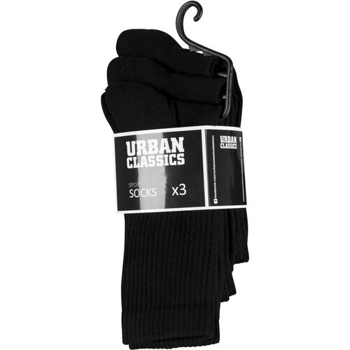 Urban Classics sport socks 3-Pack black Slike