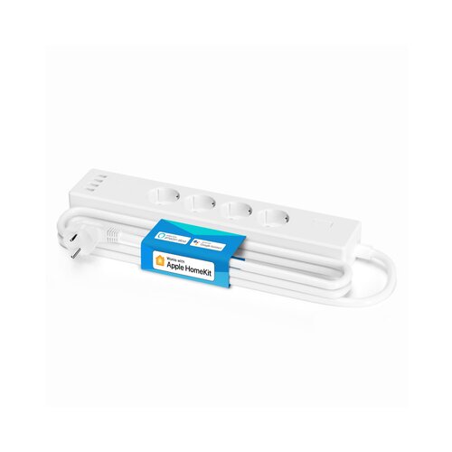 Meross apple homekit smart wi-fi 4xAC + 4xUSB omrežni distribucijski kabel Slike