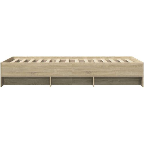 VidaXL Okvir za krevet boja hrasta 90 x 190 cm od konstruiranog drva Slike