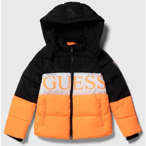 Guess Otroška jakna oranžna barva
