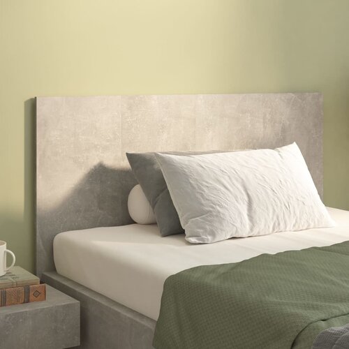 vidaXL Uzglavlje za krevet siva boja betona 120 x 1,5 x 80 cm drveno Cene