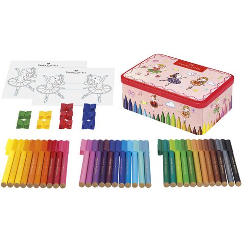  &amp;Scaron;KOLSKI 33BOJE U METALNOJ KUTIJI CONNECTOR BALERINA FABER CASTELL 155534 Slike