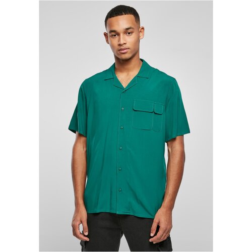 UC Men Green Viscose Camp Shirt Slike