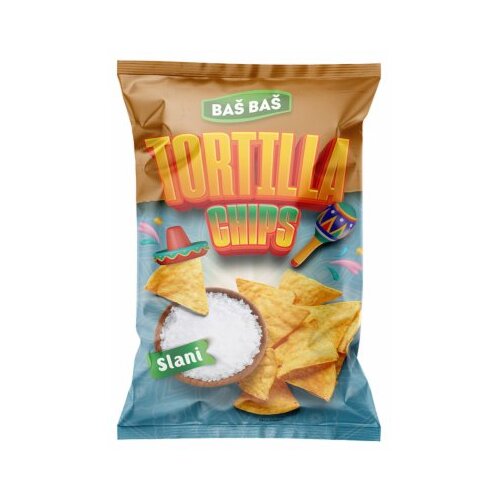 Ba&amp;scaron; Ba&amp;scaron; ČIPS TORTILJA SLANA 125G Slike