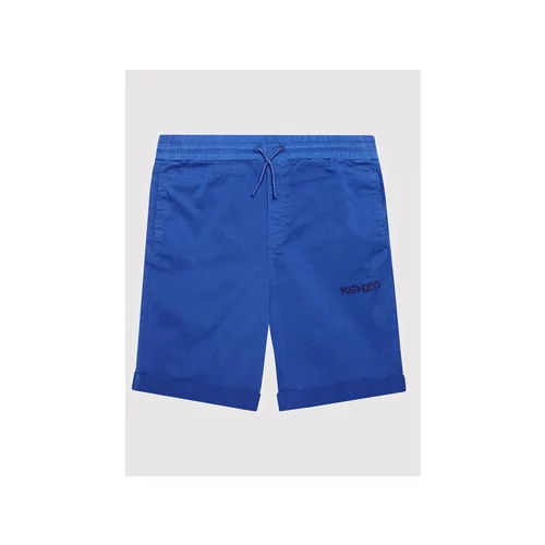 Kenzo Kids Kratke hlače iz tkanine K24230 M Modra Regular Fit