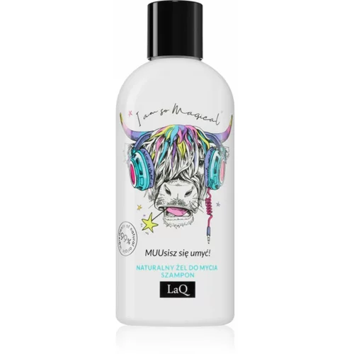 LaQ Music Purifies Crazy Cow gel za prhanje in šampon 2v1 300 ml
