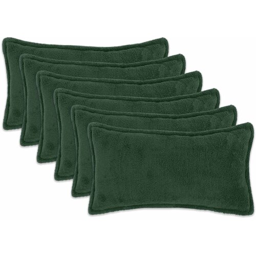  Presvlaka za jastuk 6 pcs HOUTEN Tamnozelena 40 x 80 cm Bouclé Cene