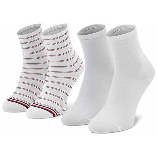Tommy Hilfiger WOMEN SHORT SOCK 2P PREPPY Ženske čarape, bijela, veličina