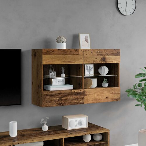  zidni ormar Staro drvo 98,5 x 30 x 60,5 cm Konstruirano drvo Slike