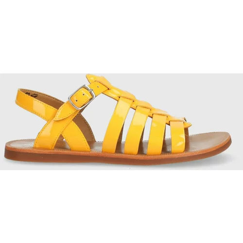 Pom d'Api Dječje kožne sandale boja: narančasta
