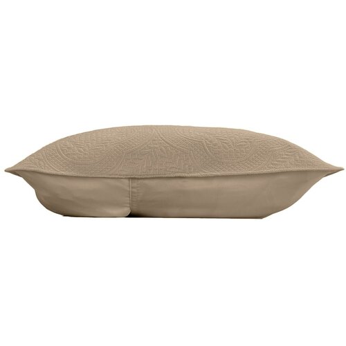 Douceur d int&amp;eacute;rieur Bež pre&amp;scaron;it komplet prevleke za odejo in prevleke za vzglavnik iz mikrovlaken 240x220 cm Romane &amp;ndash; Slike