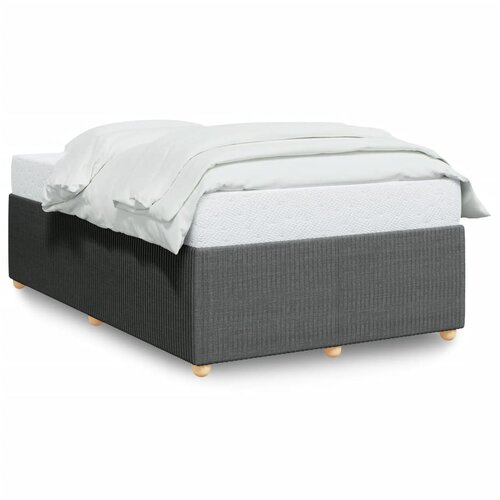 Maison Chic Posteljni okvir - Dvoposteljna postelja - Zakonska postelja brez vzmetnice temno siva 120x190 cm blago-J12996, (21761493) Slike