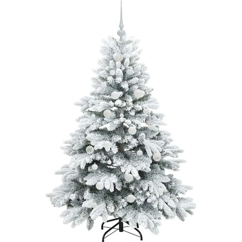 VidaXL Umjetno božićno drvce s stalakom Zelena 150 cm PE i PVC Slike
