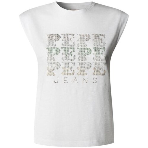 PepeJeans Majice s kratkimi rokavi PL5000163 800 Bela Cene
