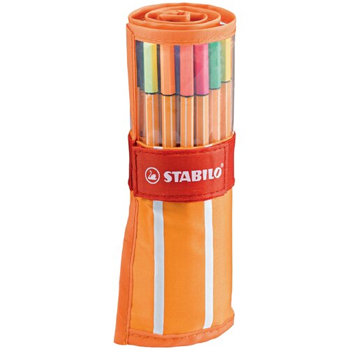Stabilo Fineliner point 88, komplet 30 valjev, oranžno/bel, (21655467) Cene