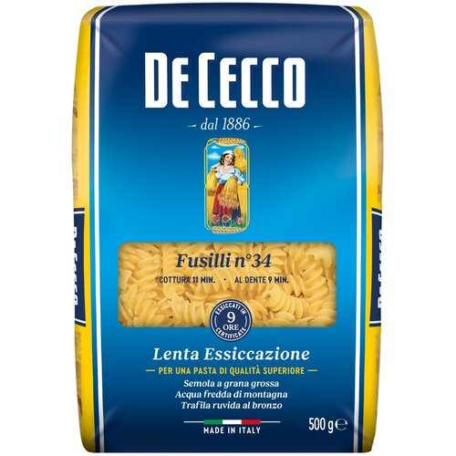  Testenina DE CECCO Fusilli 500g Cene