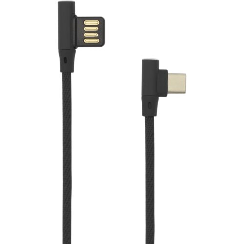 S Box KABEL USB A Mu&amp;scaron;ki -&amp;gt; TYPE-C Mu&amp;scaron;ki 90&amp;deg;, 1.5 m Crni, (08-usb-c-90-b) Slike