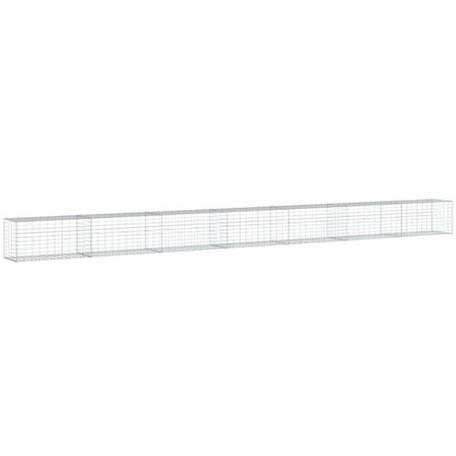 VidaXL Gabionska ko&amp;scaron;ara s poklopcem 700x50x50 cm od pocinčanog željeza Slike