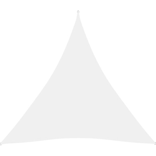 vidaXL Senčno jadro oksford blago trikotno 4,5x4,5x4,5 m belo, (20729545) Cene