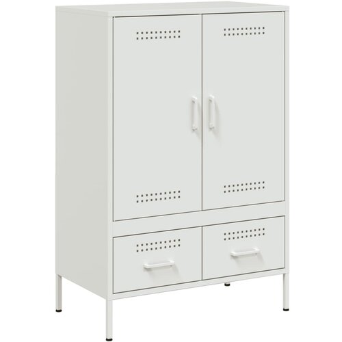 Maison Chic Visoka omara - Komoda - Predalnik bela 68x39x101,5 cm jeklo, (21717244) Cene